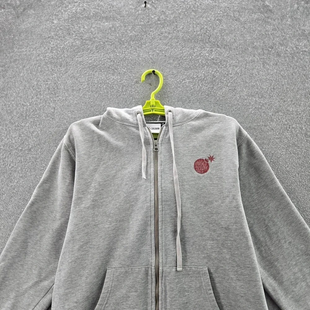 The Hundreds Men Hoodie S Gray Death From‎ Below Cartoon Archer Full Zip